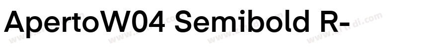 ApertoW04 Semibold R字体转换 ApertoW04 Semibold R字体转换